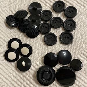 Button bundle #6  - vintage black